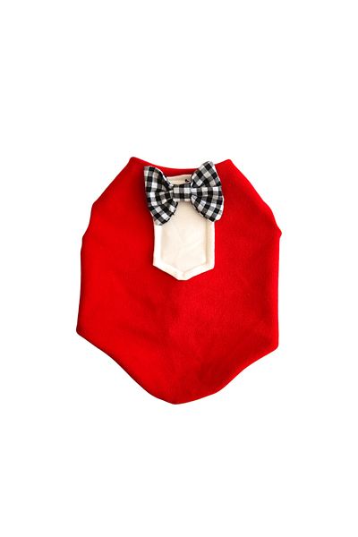 atelyu Cat Dog Suit Red Tuxedo