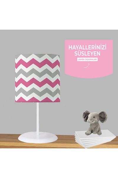 Bebaks Night Lamp Zigzag Table Top - Lighting Baby and Children's Room Teen