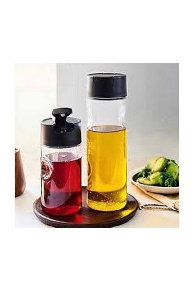 Tupperware Duru Oil Pot 1 Lt and 600 ml Black Lid