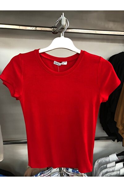 KAROL Kırmızı Basic Likralı Badi