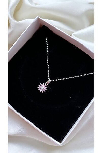 Accessories Çelik Kararmaz Papatya Altın Renk Kolye