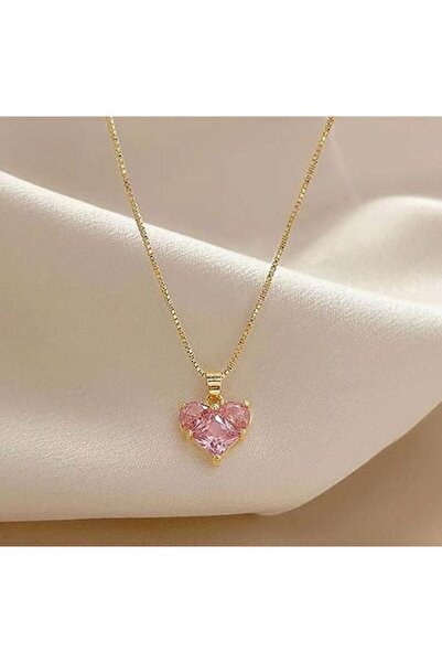 Accessories Kalp Detaylı Çelik Kolye