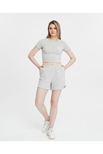 YHGTEKSTİL BABY OVERLOK Camisole CROP&SHORT TREND SUIT