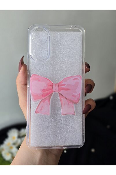 SUPER FRAME Xiaomi Redmi 13C Uyumlu Baskılı Şeffaf Telefon Kılıfı