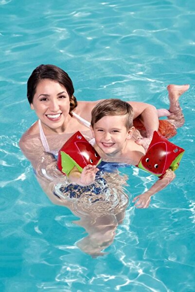 Ozsport 3-6 سنوات 19-30 كجم كم سباحة قابل للنفخ بنمط البطيخ