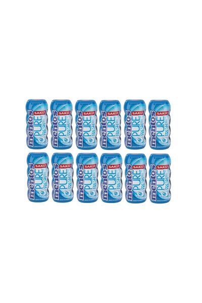 Mentos Sakız Pure Fresh Nane Aromalı 30 Gr X 12 Adet