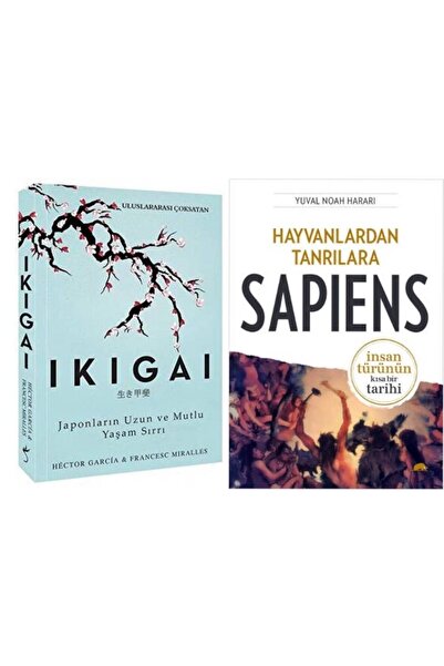 İndigo Kitap Ikigai Francesc Miralles - Hayvanlardan Tanrılara : Sapiens Yuva...