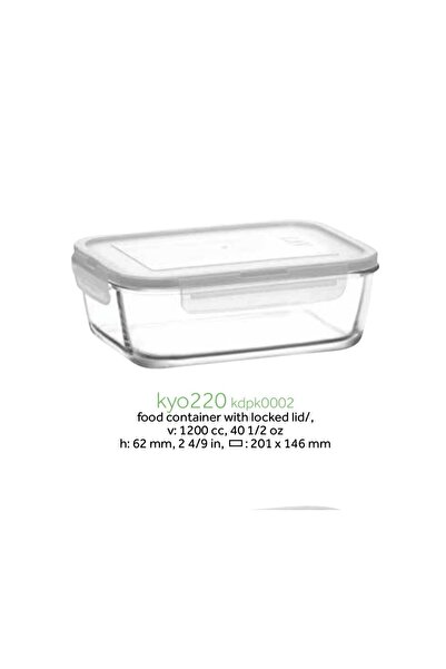 LAV Fresco Set of 4 Storage Cups (Rectangular) (White Cover 1900Cc-1200Cc-800Cc-400Cc)