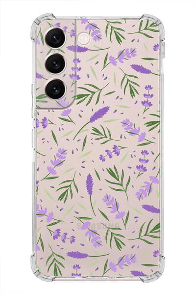 PrintiFy PrinriFy Samsung Galaxy S22 Uyumlu Water Color 3 Baskılı Şeffaf Köşe...