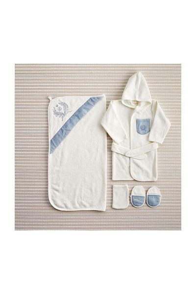 Bebbek Babyking 4 Piece Men's Bathrobe Set