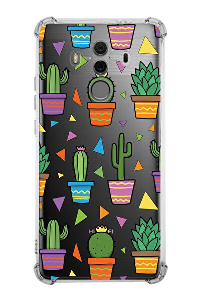 PrintiFy جراب PrinriFy متوافق مع هاتف Huawei Mate 10 Pro بألوان مائية 4 مطبوع...