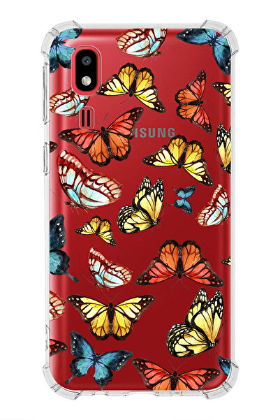 PrintiFy PrinriFy Samsung Galaxy A2 Core Uyumlu Water Color 2 Baskılı Şeffaf ...