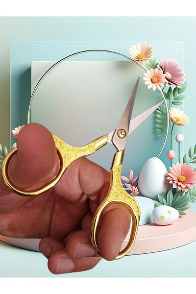 efmues Engagement Ceremony Scissors - With Promise Merasimli and Opening Base