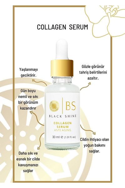 Black Shine BS Revitalisierendes Anti-Aging-Kollagen-Kollagenserum 30 ml