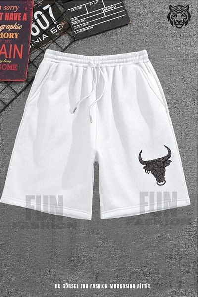 Fun Fashion New Season Unisex Special Design - Σορτς Bull Printed Oversize