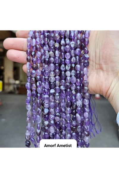 Altınsoy collection 1 Dize Doğal Hakiki Ametist Amorf Taşı