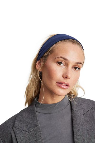 Salvia Dione Ευέλικτη βαμβακερή μπαντάνα - Indigo Hair Band για τρέξιμο, πεζοπορία, γυμναστήριο, γυμναστική, γιόγκα, πιλάτες αθλητής