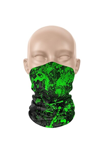 dairaksesuar قناع وجه رياضي بشريط للرقبة وشريط رأس بالاكلافا