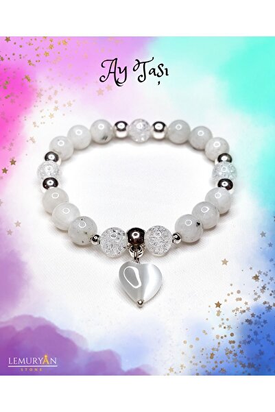 LEMURYANSTONE Orijinal Aytaşı - Necef Taşı - Kedigözü Tasarım Bileklik