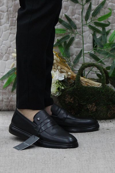 Pierre Cardin 14207 Μοντέλο Μαύρα Ανδρικά Παπούτσια από Γνήσιο Δέρμα - Εσωτερικό και Εξωτερικό Προϊόν