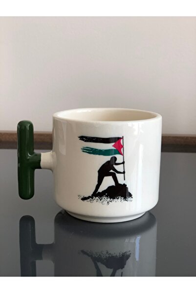 Tanem Tasarım كوب تي بتصميم مطبوع من فلسطين - زجاج غازيا وكودوسيا