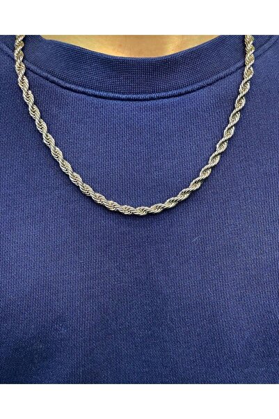 Medusa Jewelry قلادة من الفولاذ الملتوي