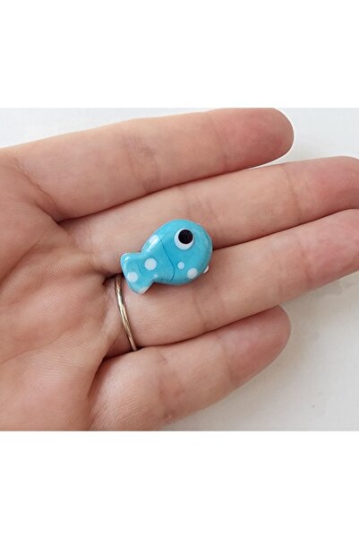 kırıkboncuk خرز سمكة مورانو مصنوع يدويًا