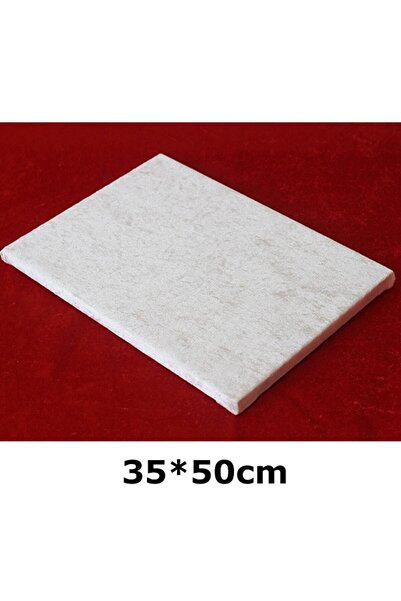 TUĞRA TABLO Filografi Tahtası Astarlı Kadife Kumaş Kaplı Tahta 35*50cm Krem