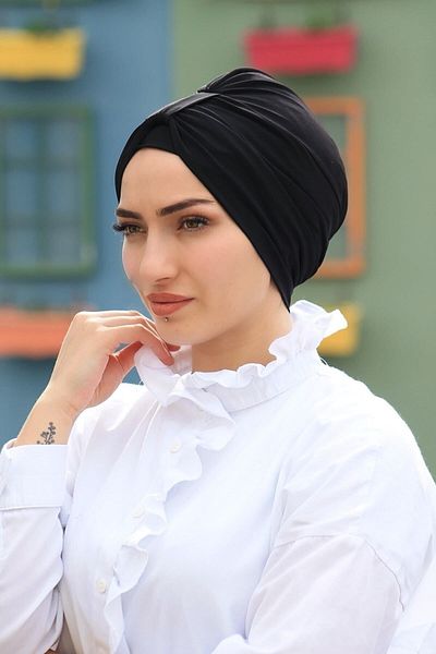 tessetür Bone diyarı Sandy Fabric Hijab - Κατάλληλο για γέφυρα και θάλασσα