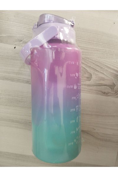 beatrix home 2 lt + 800 ml Purple Blue Flask Double Motivation