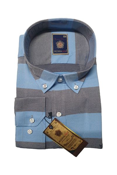 Rowanni ΑΝΔΡΙΚΟ SLIM FIT ΠΟΥΚΑΜΙΣΟ ΜΟΝΤΕΛΟ ΜΕ ΣΧΕΔΙΟ