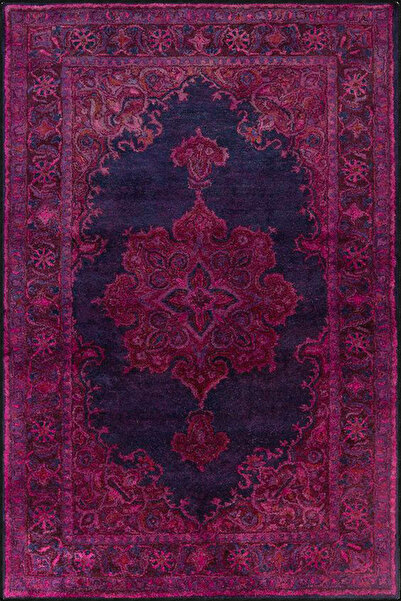Rugs Modern Halı Geleneksel Kapalı Renkte Mor Renkli Desenli Dokuma Taban Hal...