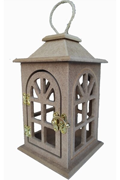 Hobi Dünya Ahşap Kubbeli Boyanabilir Mini Fener No 1