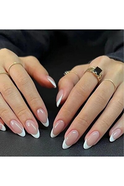 ruby face Orta Uzun Sivri Badem Kendinden Yapışkanlı 12'li Takma Tırnak Seti