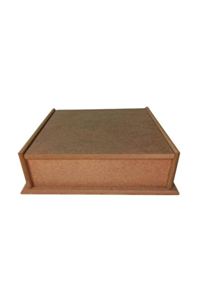 Hobi Dünya Kahverengi Ahşap Boyanabilir Mdf Desensiz Poşet Çay Büyük Boy 26×2...