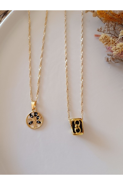 banunun takı tasarımı Set of 2 Necklaces