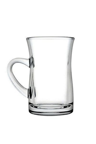 Paşabahçe Mila Large Tea Cup with Handle 145 Cc 3 Pieces 55613