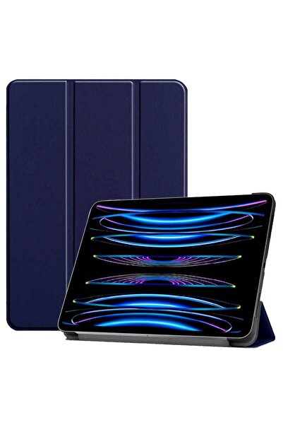 ZMOBILE iPad Air 13 inç M2 2024 Uyumlu Kılıf Kapaklı Standlı Arkası Sert Tran...