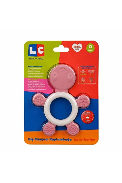 LETS BE CHILD Lc Oyuncak 30772 Diş Kaşıyıcı Kaplumbağa - Pembe
