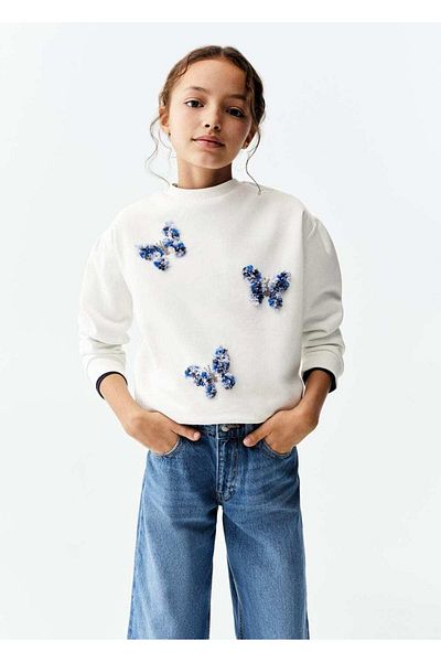 MANGO Kids Φούτερ με βαμβακερό σχέδιο