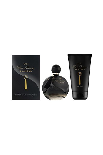 AVON Far Away Glamour 50 ml Kadın Parfümü ve Body Lotion Set