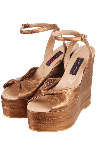 Siren Ertan ISTANBUL Bakır Dolgu Topuk Ayakkabı