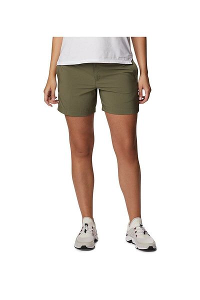 Columbia Pantaloni scurți de damă model uni kaki - talie obișnuită, țesătură 2037201 -397