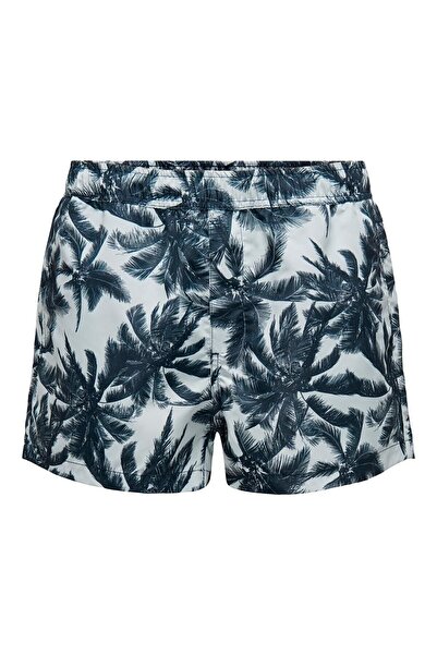 Only & Sons Todd Swım Shortest Palm Aop Чоловічі зелені шорти 22026141-21