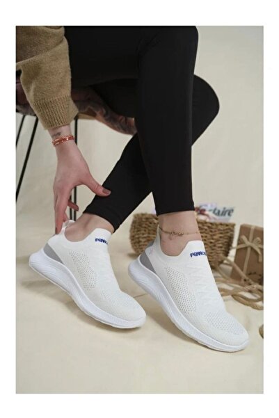 Demashoes Новий сезон без шнурків трикотажні білі кросівки Ferrozen