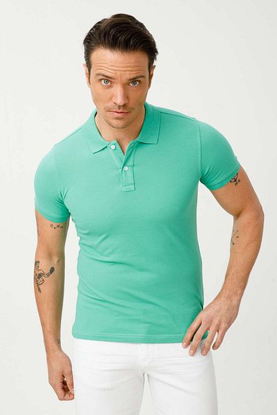 İgs Ανδρικό μπλουζάκι με λαιμόκοψη Nile Green Standard Polo