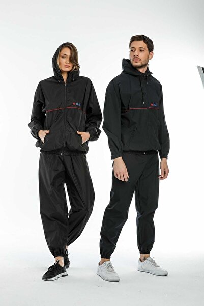 FitBlue Yağmurluk Kamşonlu Termal Sauna Terleme Eşofmanı Esf-tkm