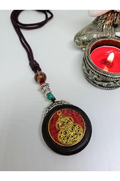 mama india alaçatı Ethnic Authentic Bohemian Necklace with Red Coral Stone To...