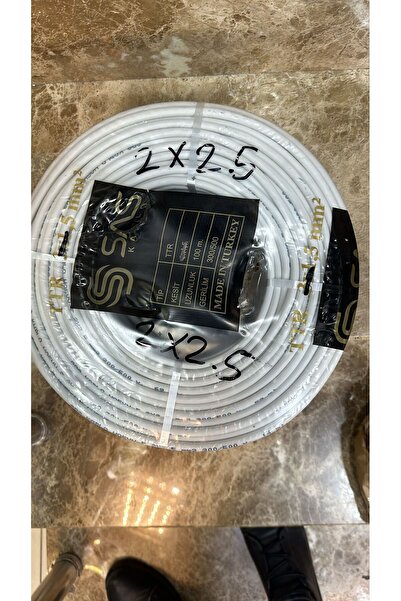 Sas 2x2.5 Ttr (Cca ) kablo tam kesit 100 metre