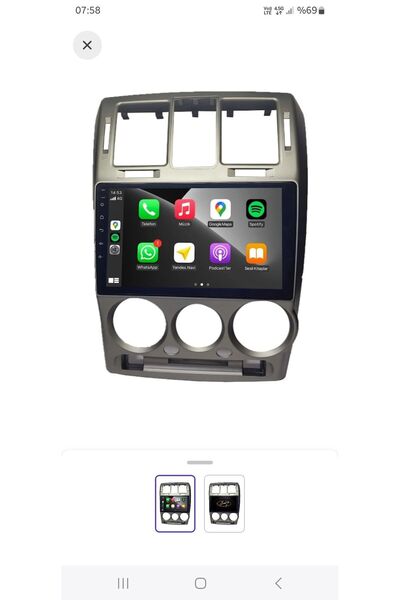 Act Hyundai Getz Multimedya Android Teyp 2gb Ram 32gb Hafıza Carplay  Kamera ...